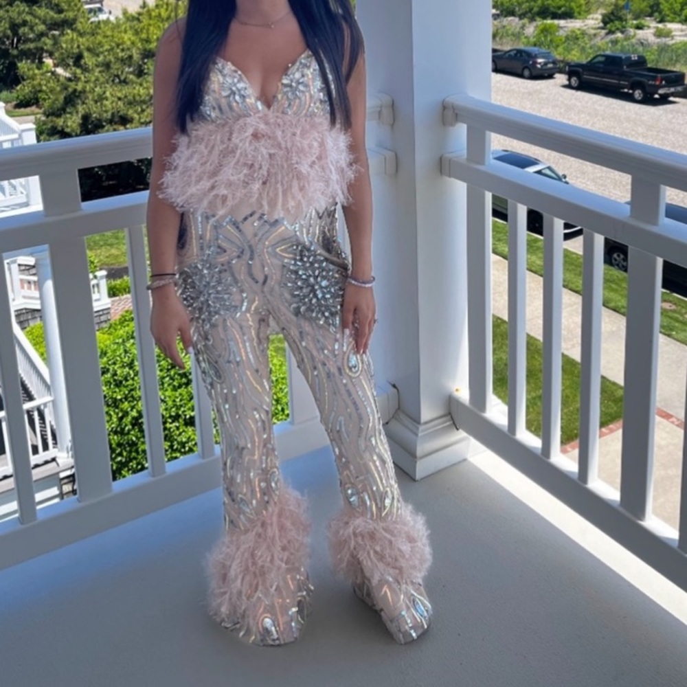 ASOS Sequin/Feather Set